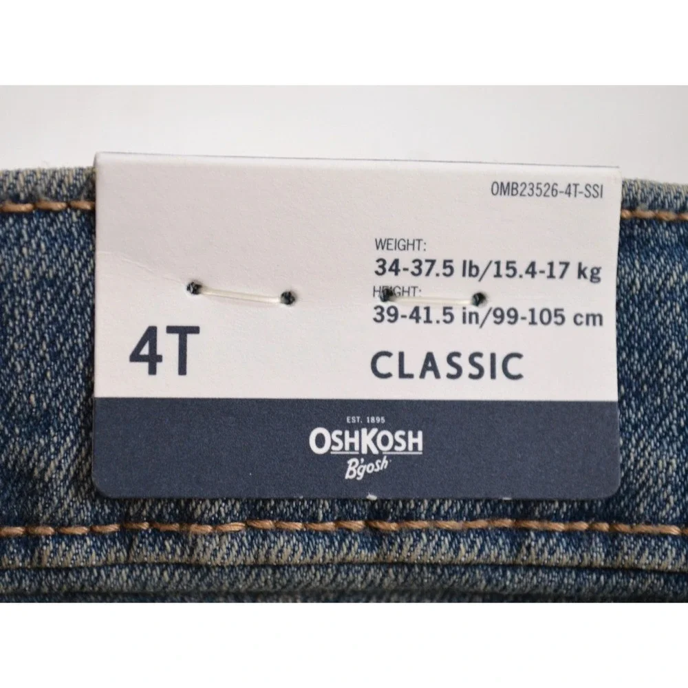 Nwt's OshKosh B'gosh Blue‎ Jeans 4T Toddler Boy Classic